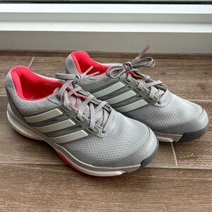 Adidas | Women's Golf Shoes | Size 6.5 | Adipower Boost 2 | Grey and Red